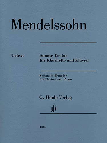 Sonate Es-dur für Klarinette und Klavier: Besetzung: Klarinette und Klavier (G. Henle Urtext-Ausgabe) von HENLE
