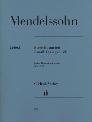Streichquartett f-moll op. post. 80. 2 Violinen, Viola, Violoncello: Besetzung: Streichquartette (G. Henle Urtext-Ausgabe)