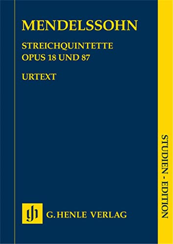 Streichquintette op. 18 und 87; Studienedition: Besetzung: Streichquintette (Studien-Editionen: Studienpartituren)