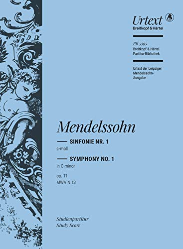 Symphonie Nr. 1 c-moll MWV N 13 (op. 11) - Urtext nach der Leipziger Mendelssohn-Gesamtausgabe - Studienpartitur (PB 5395)