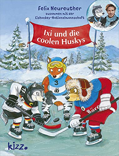 Ixi und die coolen Huskys: Zusammen mit der Eishockey-Nationalmannschaft
