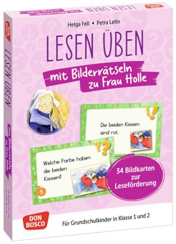 Lesen üben mit Bilderrätseln: Frau Holle. 34 Bildkarten zur Leseförderung: Sprachförderung für Grundschulkinder in Klasse 1 und 2. Abwechslungsreiche ... fördern und sichern. Übungen und Spiele) von Don Bosco Medien
