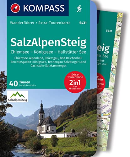 KOMPASS Wanderführer SalzAlpenSteig, Chiemsee, Königssee, Hallstätter See, 40 Touren mit Extra-Tourenkarte: GPS-Daten zum Download KOMPASS Wanderführer SalzAlpenSteig, Chiemsee, Königssee, Hallstätter See, 40 Touren mit Extra-Tourenkarte: GPS-Daten zum Download von Kompass