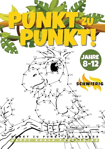 Punkt zu Punkt Kinder ab 8-12 schwierig Punkt zu Punkt Kinder ab 8-12 schwierig von Lucid Page Media