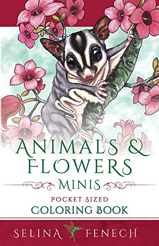 Animals and Flowers Minis: Pocket Sized Coloring Book
