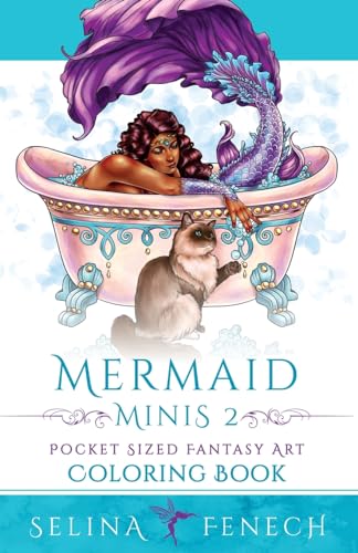 Mermaid Minis 2 - Pocket Sized Fantasy Art Coloring Book