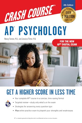 AP Psychology Crash Course, Book + Online: Get a Higher Score in Less Time (Advanced Placement (AP) Crash Course) von Research & Education Association
