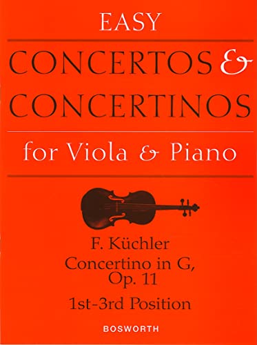 Concertino in G, Op. 11. Easy Concertos und Concertinos for Viola & Piano: Easy Concertos and Concertinos Series for Viola and Piano