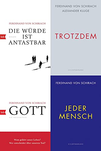 Die Würde ist unantastbar/Trotzdem/Gott/Jeder Mensch im Set + 1 exklusives Postkartenset