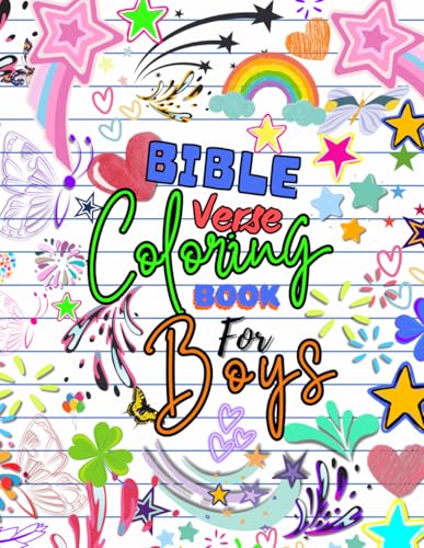 Bible Verse Coloring Book for Boys: Inspire and Relax with Faith-Based Coloring Pages