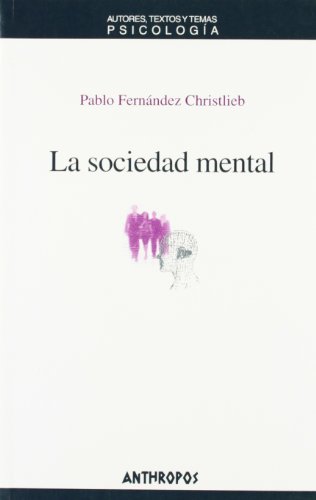 La sociedad mental von ANTHROPOS EDITORIAL