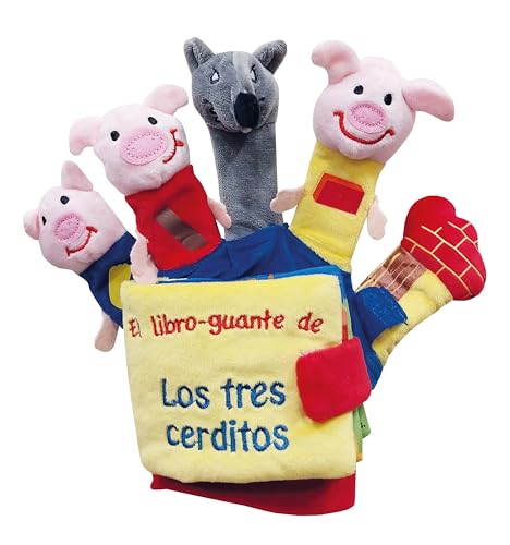 LOS 3 CERDITOS Y EL LOBO (LIBRO GUANTE CON TÍTERES DE DEDO) (LIBROS PARA BEBÉS) von edebé