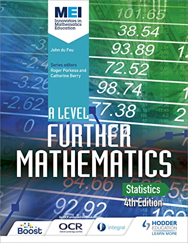 MEI A Level Further Mathematics Statistics 4th Edition von Hodder Education