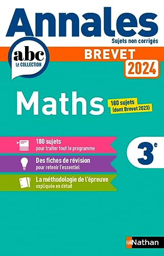 Annales Brevet Maths 2024 - NC von NATHAN