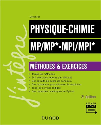 Physique-Chimie Méthodes et exercices MP/MP*-MPI/MPI* - 3e éd. von DUNOD