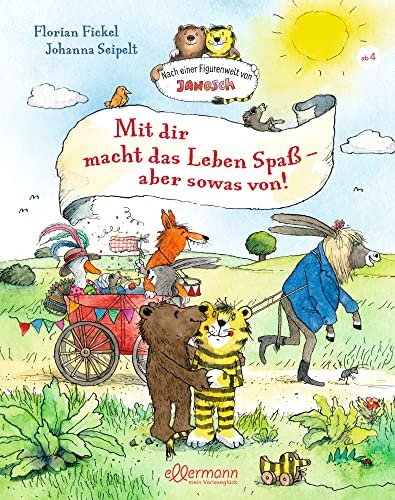 Nach einer Figurenwelt von Janosch. Mit dir macht das Leben Spaß, aber sowas von!: Vier warmherzige Geschichten über Freundschaft, Mut und Zusammenhalt, Kinderbuch zum Vorlesen ab 4 Jahren Nach einer Figurenwelt von Janosch. Mit dir macht das Leben Spaß, aber sowas von!: Vier warmherzige Geschichten über Freundschaft, Mut und Zusammenhalt, Kinderbuch zum Vorlesen ab 4 Jahren