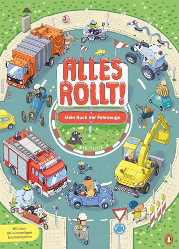 Alles rollt! – Mein Buch der Fahrzeuge: Pappbilderbuch ab 2 Jahren in extragroßem Format von Penguin junior