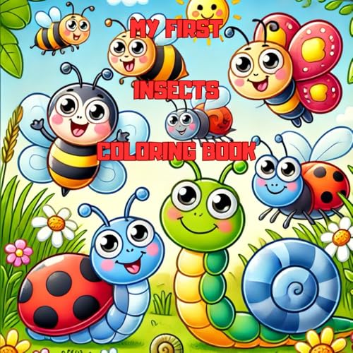 My First Insect Coloring Book for Toddlers and Kids: Simple and Fun Bug Coloring Pages for Boys and Girls | Learn About Insects with Easy Illustrations | Ages 1–4 von Independently published