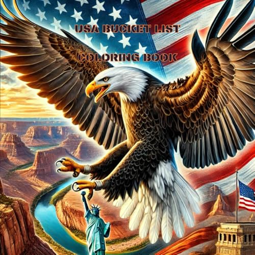 USA Bucket List Coloring Adventure: 50 Epic Places to Explore and Color: A Realistic and Detailed Coloring Book Featuring Iconic Landmarks and Natural ... Artistic Experience! USA Bucket List von Independently published