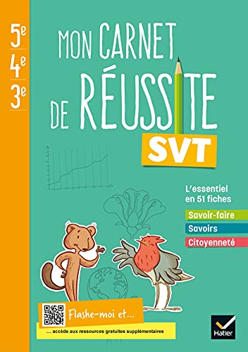 Mon carnet de réussite SVT 5e 4e 3e - Ed 2021 - Cahier élève: Cahier de l'élève