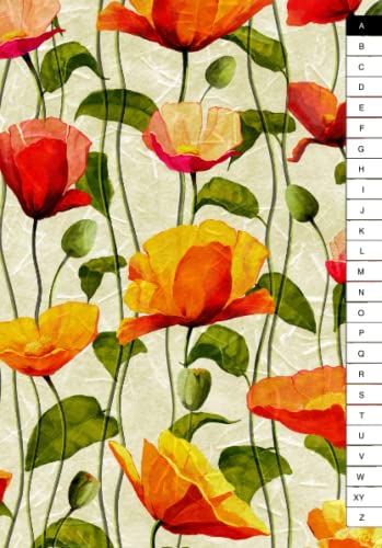 Passwort Buch "Blumen": Mit Register A-Z | DIN A5 Format | Bis zu 300 Passwörter | Florales Cover von Independently published