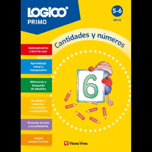 Logico Primo. Cantidades y números (5-6 años) 16 fichas von Editorial Vicens Vives