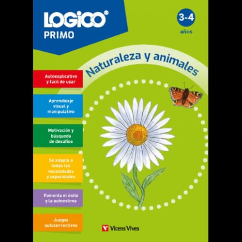 Logico Primo. Naturaleza y animales (3-4 años) 16 fichas von Editorial Vicens Vives