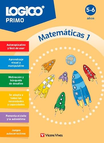 Logico Primo. Matemáticas 1 (5-6 años) 16 fichas von Editorial Vicens Vives