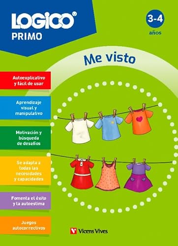 Logico Primo. Me visto (3-4 años) 16 fichas von Editorial Vicens Vives