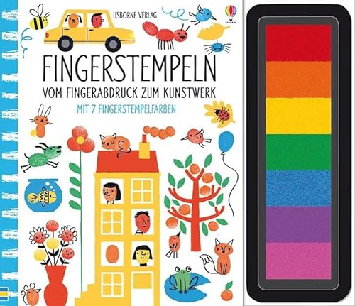 Fingerstempeln: Vom Fingerabdruck zum Kunstwerk: mit 7 Fingerstempelfarben (Fingerstempeln-Reihe)