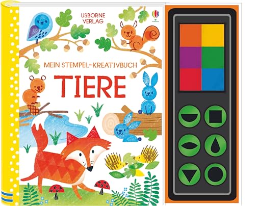 Mein Stempel-Kreativbuch: Tiere: Mit 6 Stempeln und verschieden farbigem Stempelkissen (Meine Stempel-Kreativbücher) von Usborne Verlag