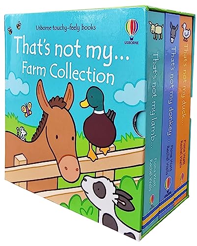 That's Not My... Farm Series By Fiona Watt And Rachel Wells 3 Books Collection Boxset (That's not my lamb, That's not my duck, That's not my donkey)