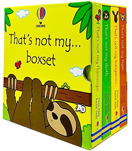 That's not my... 4 Books Collection Box Set by Fiona Watt & Rachel Wells (Flamingo, Sloth, Kangaroo & Tiger)