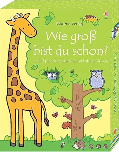 Wie groß bist du schon?: Mit Bilderbuch, Messlatte und ablösbaren Stickern