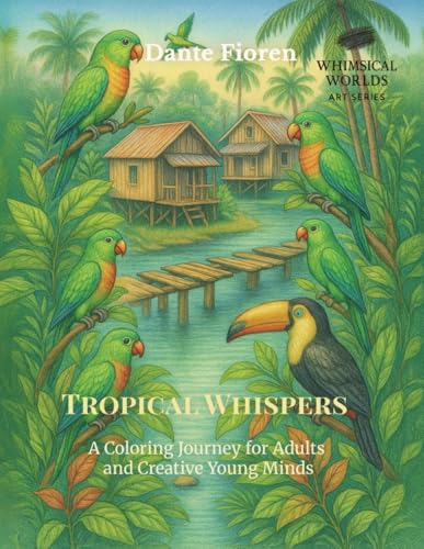 Tropical Whispers: A Coloring Journey for Adults and Creative Young Minds (Whimsical Worlds – Art Series) von Independently published