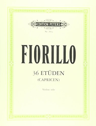 36 Etüden (Capricen) für Violine solo: 36 ETUDES (CAPRICES) for Violin (Edition Peters)