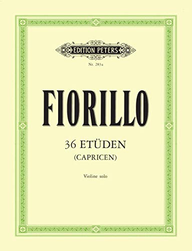 36 Etüden (Capricen) für Violine solo: 36 ETUDES (CAPRICES) for Violin (Edition Peters)