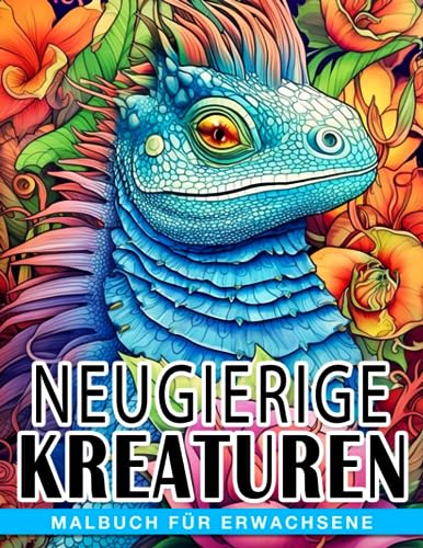 Neugierige Kreaturen Malbuch für Erwachsene: Beschenken Sie Ihre Lieben mit 50 exklusiven und außergewöhnlichen Illustrationen der neugierigen Kreaturen von Line Friends. Perfekt für Schatzis!