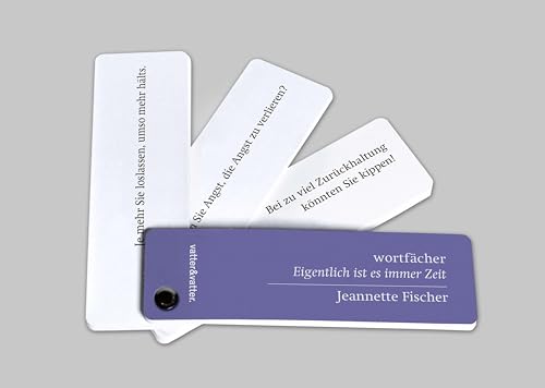 Wortfächer - Eigentlich ist es immer Zeit: Psychoanalyse für den Alltag von vatter & vatter