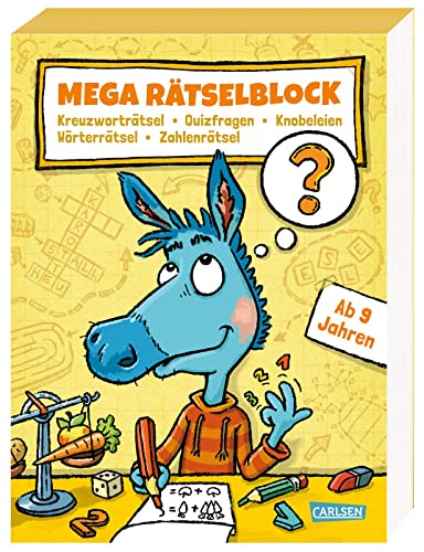 Mega Rätselblock – Kreuzworträtsel, Quizfragen, Knobeleien, Wörterrätsel, Zahlenrätsel: ab 9 Jahre (2) von Carlsen