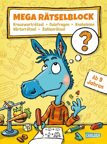 Mega Rätselblock – Kreuzworträtsel, Quizfragen, Knobeleien, Wörterrätsel, Zahlenrätsel: ab 9 Jahre (2)