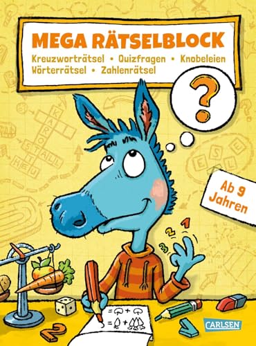 Mega Rätselblock – Kreuzworträtsel, Quizfragen, Knobeleien, Wörterrätsel, Zahlenrätsel: ab 9 Jahre (2) von Carlsen