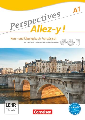 Perspectives - Allez-y ! - A1: Kurs- und Übungsbuch mit Lösungsheft und Vokabeltaschenbuch - Inklusive E-Book und PagePlayer-App sowie Audio-CDs und Video-DVD