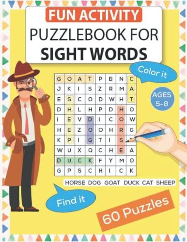 Sight Words Puzzle Book: Activity Games to learn reading in kindergarten and preschool von Independently published