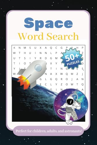 Space Word Search Puzzle Book: Word Searches with Easy to Read Print about Space, Planets, Astronauts and More | 6x9 inches, 110 pages | 50+ Puzzles ... Gift for Vacations, Holidays and Free Times von Independently published