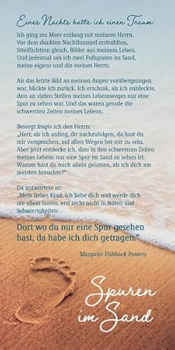 Faltkarte Spuren im Sand