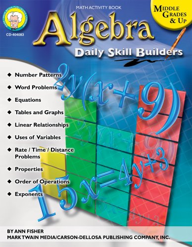 Algebra, Grades 6 - 12 (Daily Skill Builders)