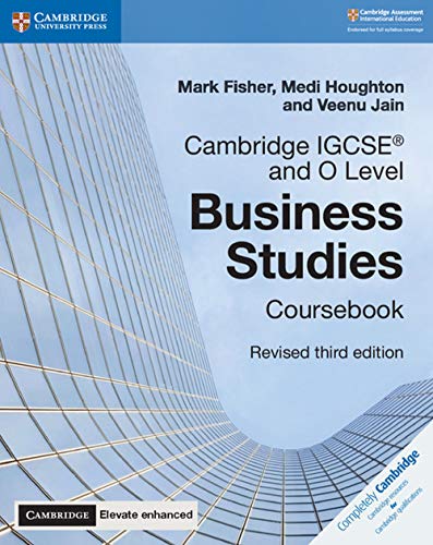 Cambridge Igcse(r) and O Level Business Studies Revised Coursebook with Cambridge Elevate Enhanced Edition (2 Years) [With Access Code] (Cambridge International Igcse)