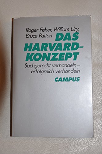 Das Harvard-Konzept: Sachgerecht verhandeln - erfolgreich verhandeln Das Harvard-Konzept: Sachgerecht verhandeln - erfolgreich verhandeln