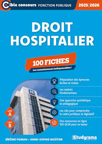 Droit hospitalier – 100 fiches (Catégories A et B –?Édition 2025-2026): Les connaissances indispensables ! von STUDYRAMA